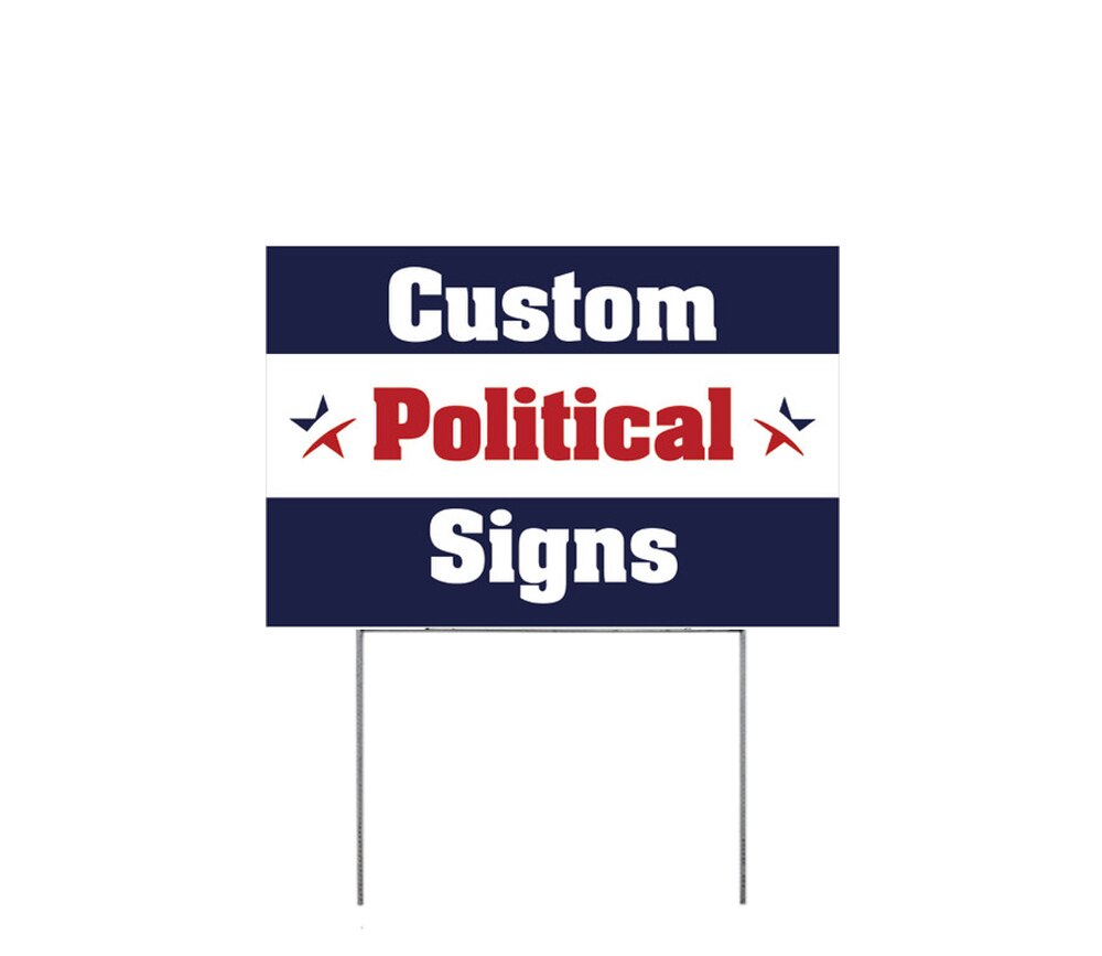 Yard Sign — 18 x 11 Double Sided Small Stake Graphic Package